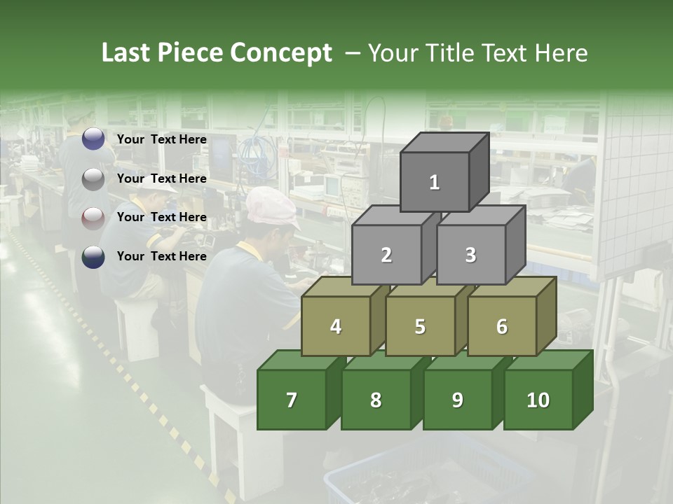 Female Touching Hand PowerPoint Template
