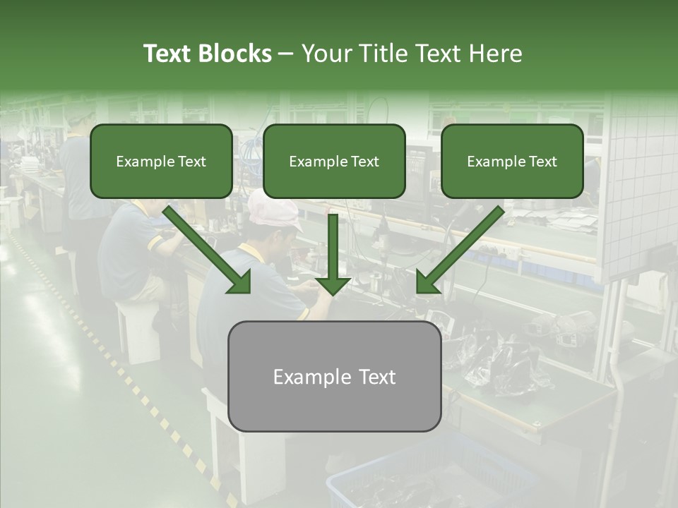 Female Touching Hand PowerPoint Template