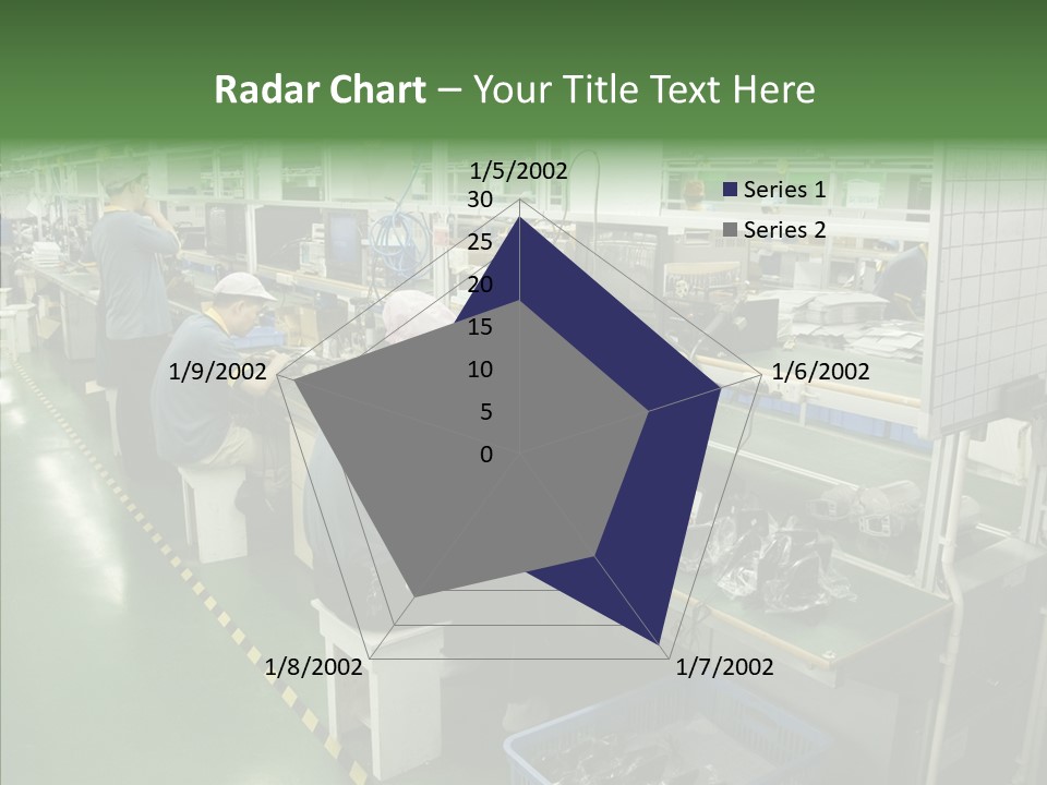 Female Touching Hand PowerPoint Template