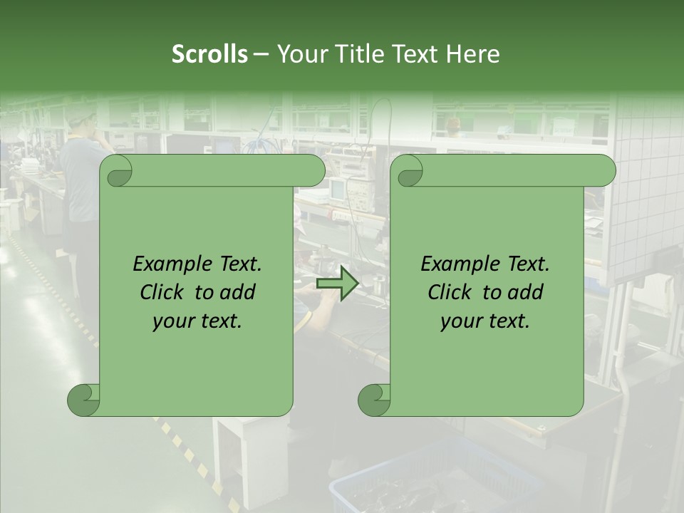 Female Touching Hand PowerPoint Template