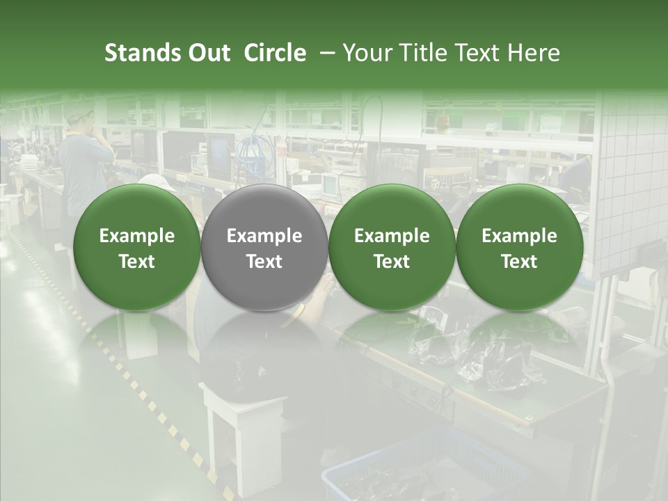 Female Touching Hand PowerPoint Template