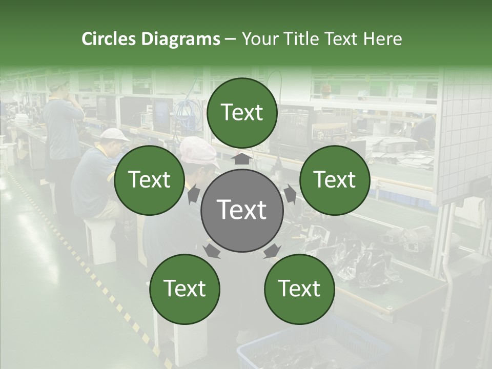 Female Touching Hand PowerPoint Template