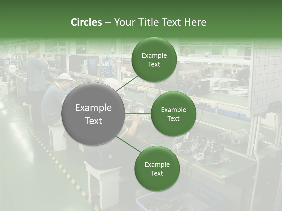 Female Touching Hand PowerPoint Template