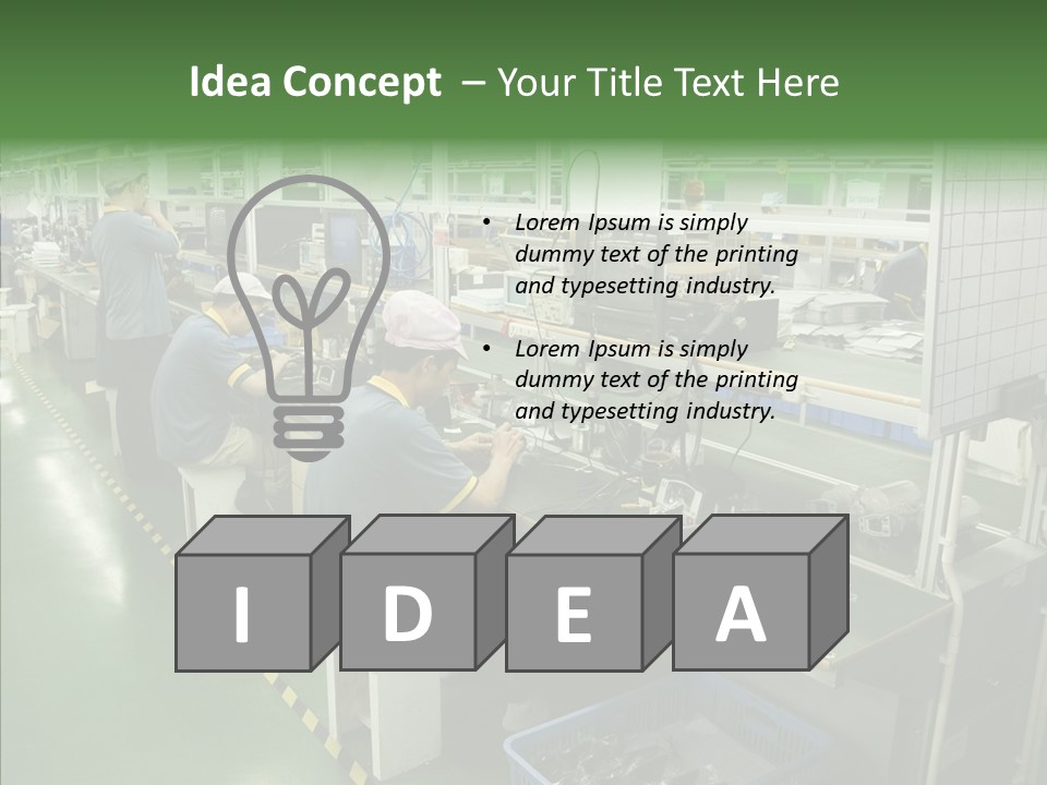 Female Touching Hand PowerPoint Template