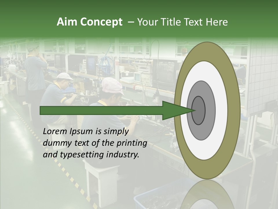 Female Touching Hand PowerPoint Template