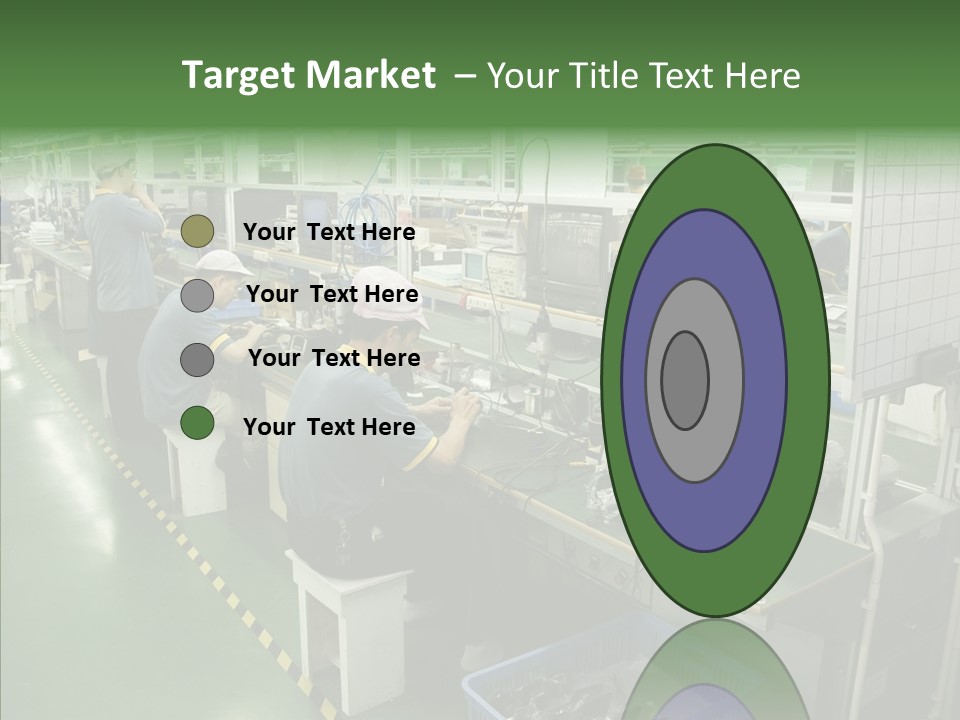 Female Touching Hand PowerPoint Template