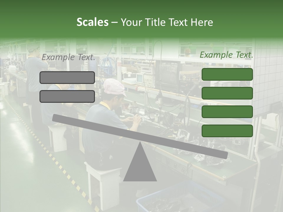 Female Touching Hand PowerPoint Template