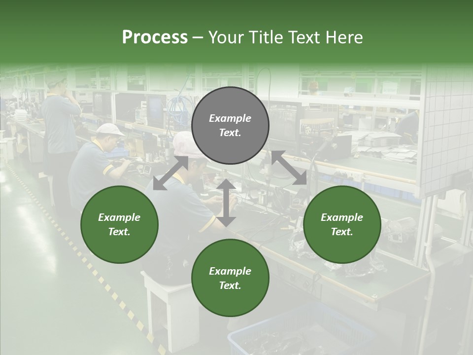 Female Touching Hand PowerPoint Template