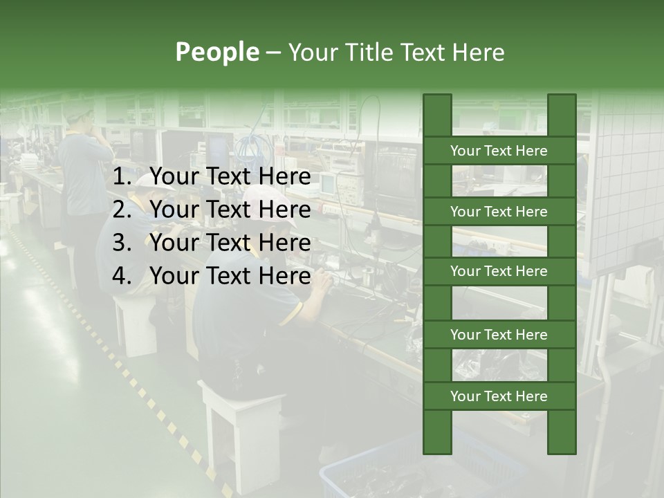 Female Touching Hand PowerPoint Template