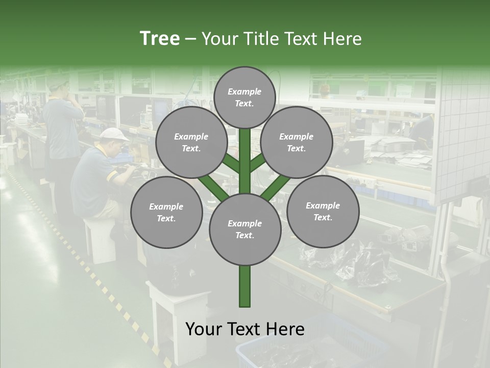 Female Touching Hand PowerPoint Template