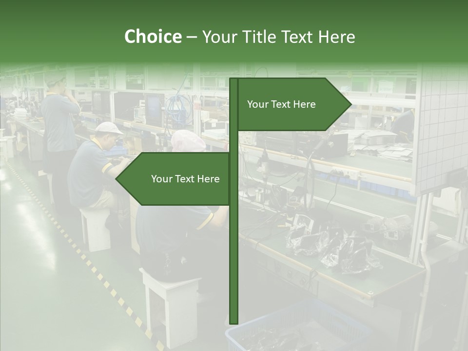 Female Touching Hand PowerPoint Template