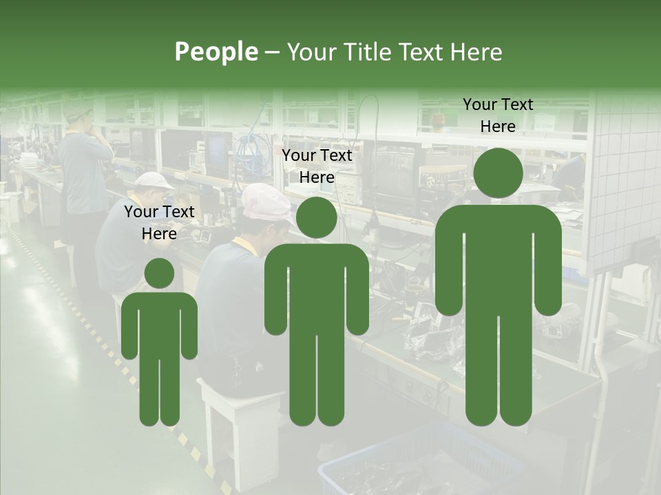 Female Touching Hand PowerPoint Template