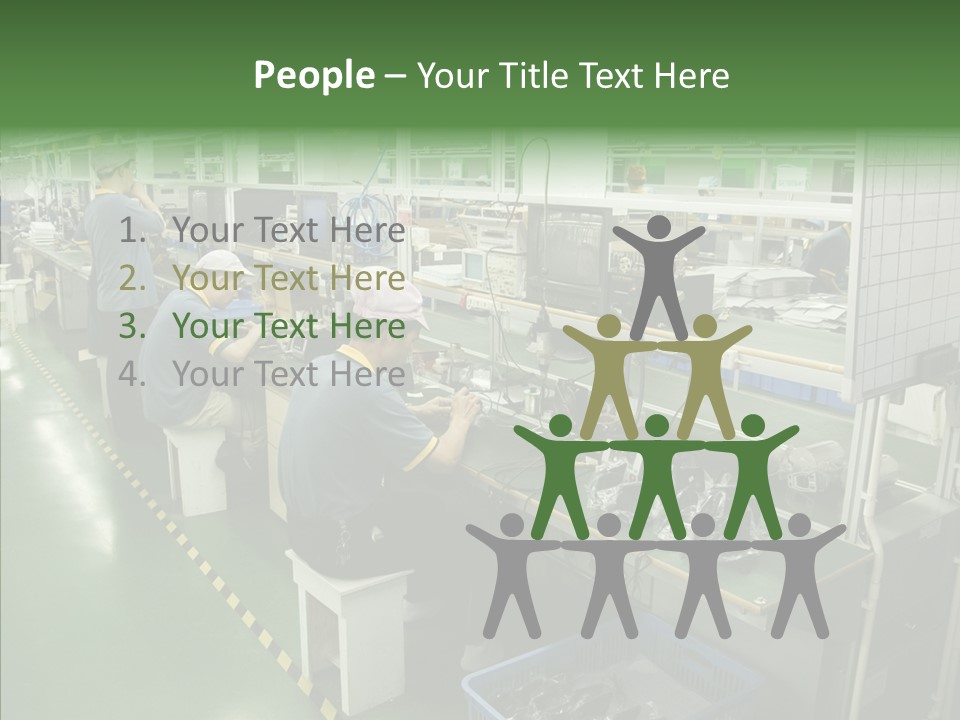 Female Touching Hand PowerPoint Template