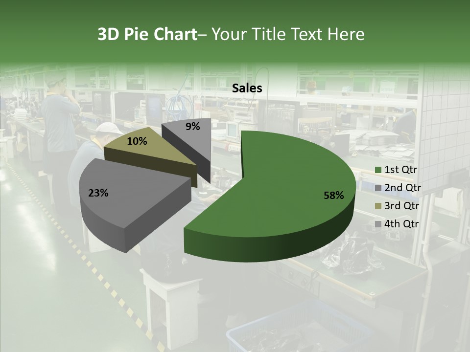 Female Touching Hand PowerPoint Template