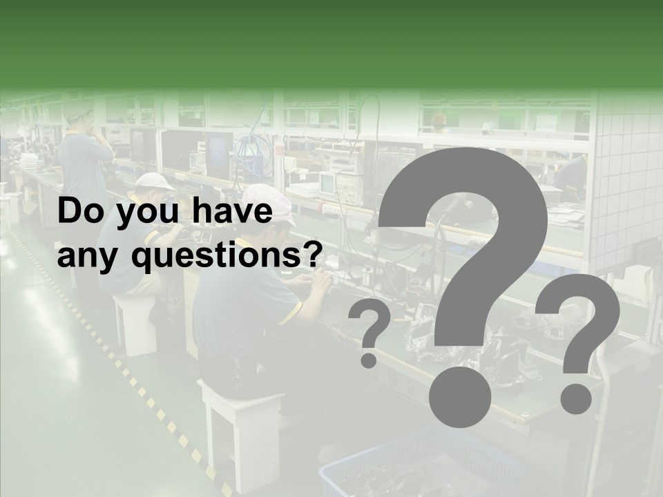 Female Touching Hand PowerPoint Template