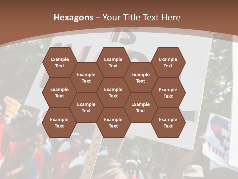 Helping Hand Holding Hands Close Up PowerPoint Template