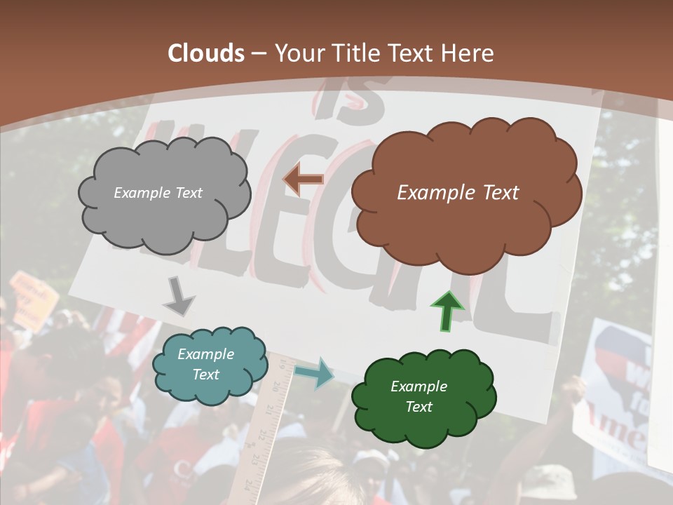 Helping Hand Holding Hands Close Up PowerPoint Template