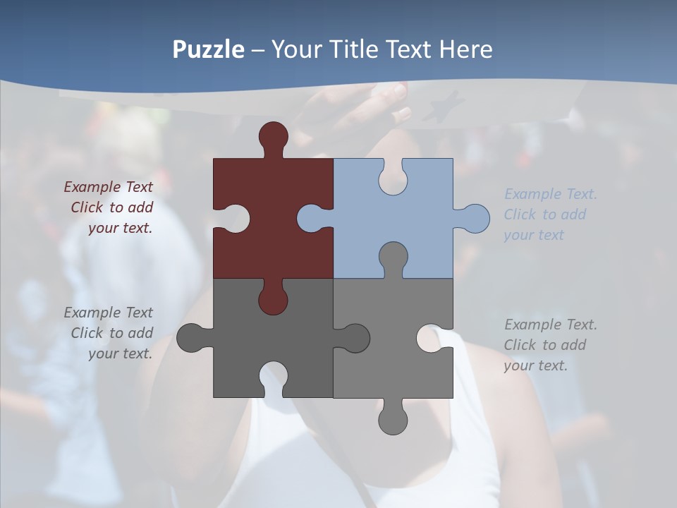 Togetherness Elderly Caregiver PowerPoint Template