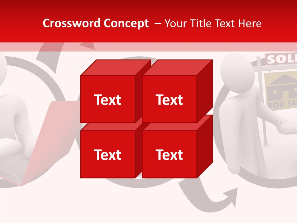 Togetherness White Closeup PowerPoint Template