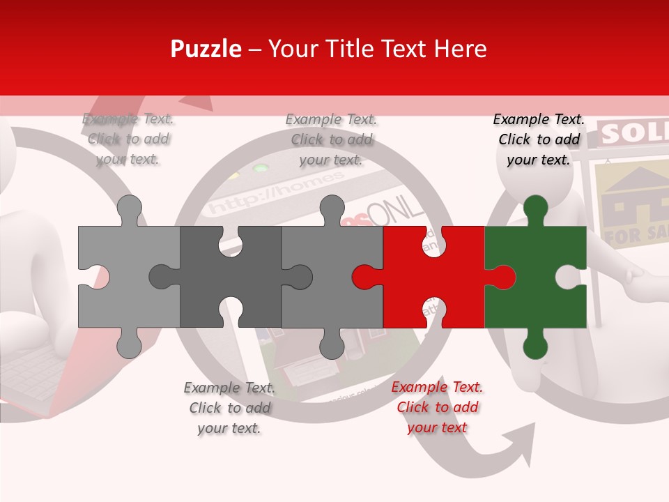 Togetherness White Closeup PowerPoint Template