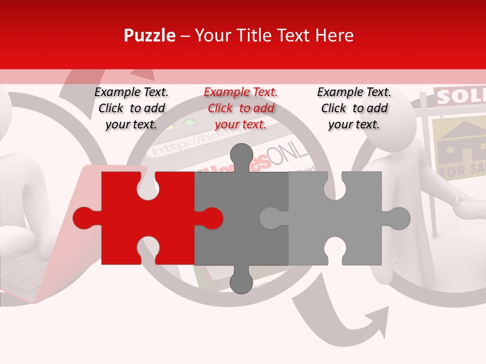 Togetherness White Closeup PowerPoint Template