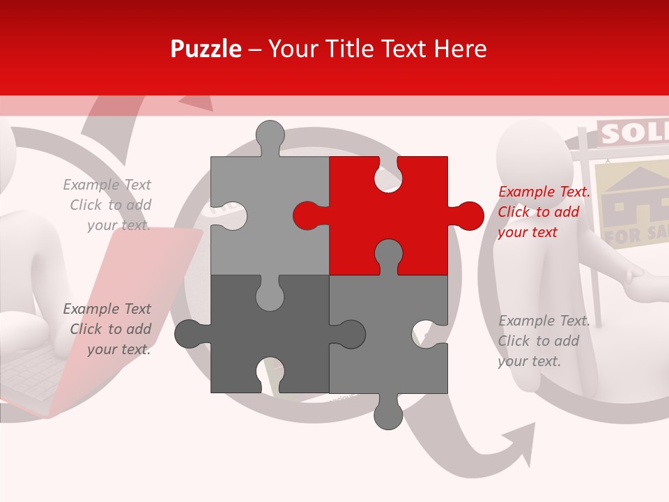 Togetherness White Closeup PowerPoint Template