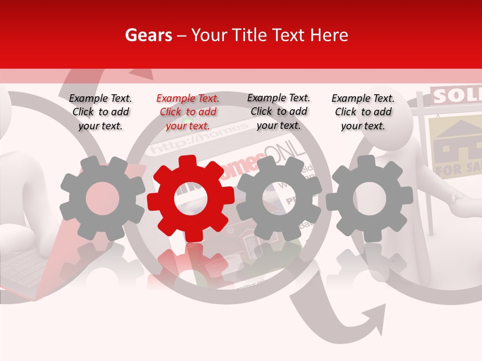 Togetherness White Closeup PowerPoint Template