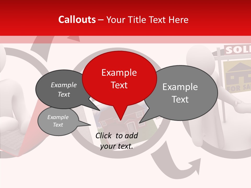 Togetherness White Closeup PowerPoint Template