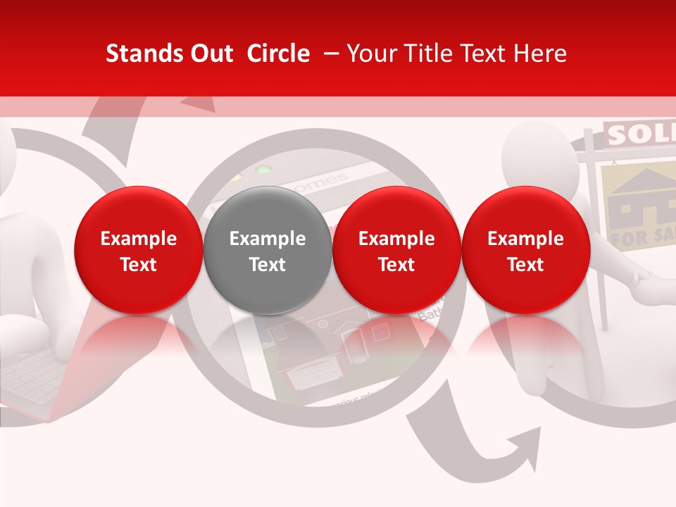 Togetherness White Closeup PowerPoint Template