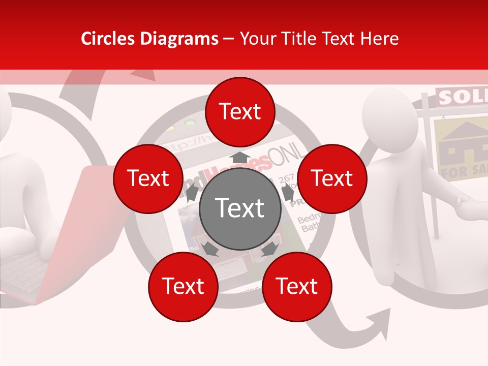 Togetherness White Closeup PowerPoint Template