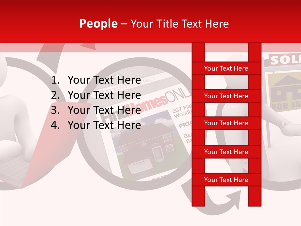 Togetherness White Closeup PowerPoint Template