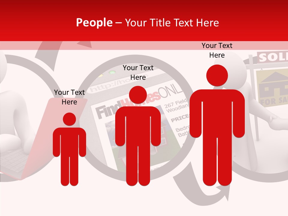 Togetherness White Closeup PowerPoint Template