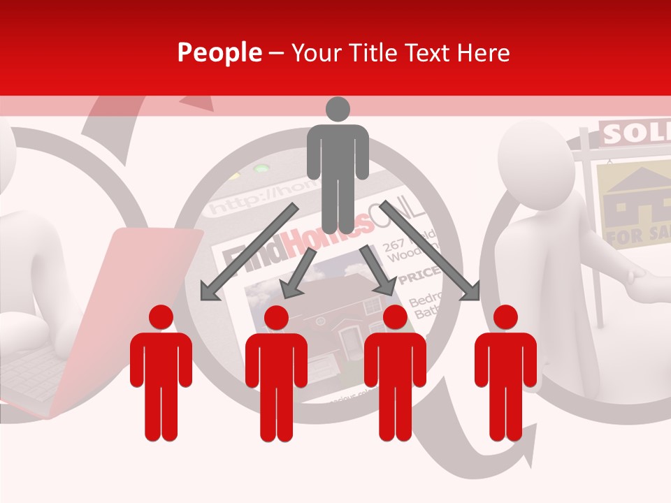 Togetherness White Closeup PowerPoint Template