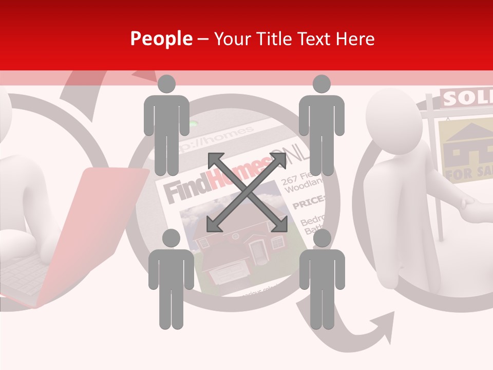 Togetherness White Closeup PowerPoint Template