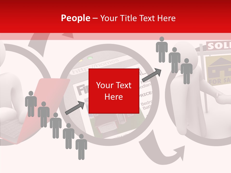 Togetherness White Closeup PowerPoint Template