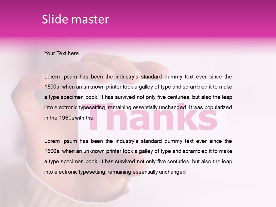 Young Closeup Grandmother PowerPoint Template