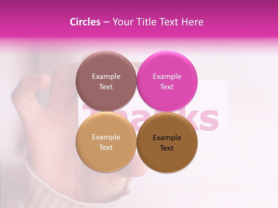 Young Closeup Grandmother PowerPoint Template