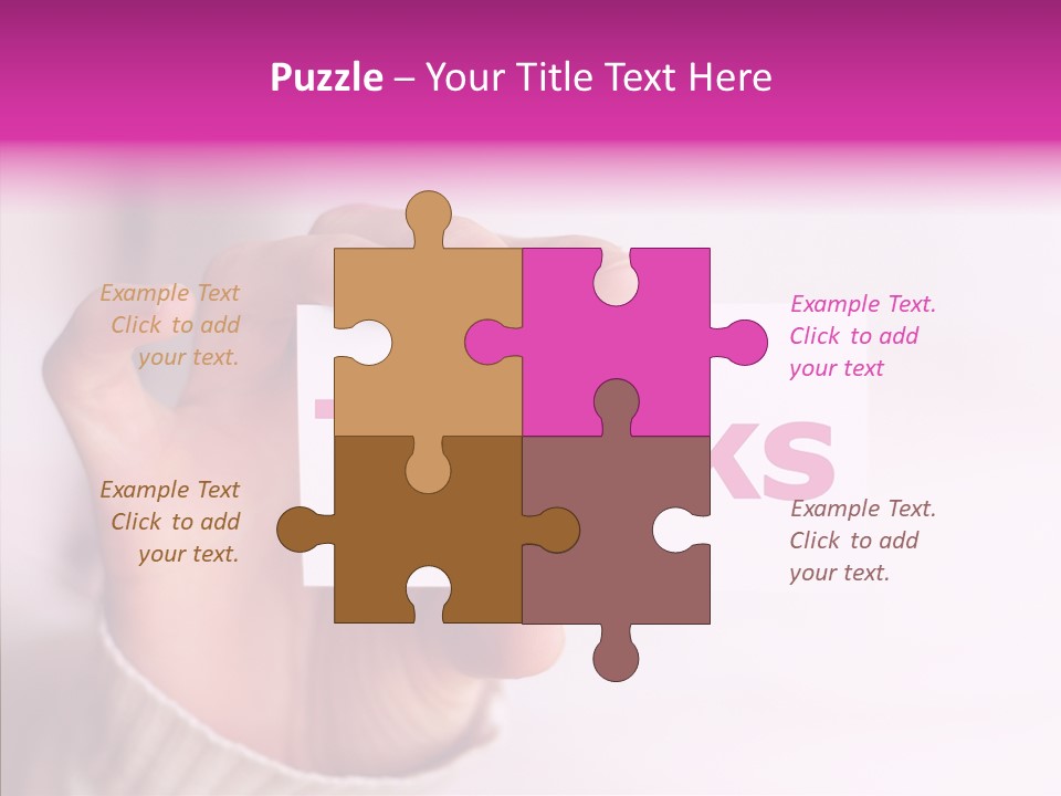 Young Closeup Grandmother PowerPoint Template