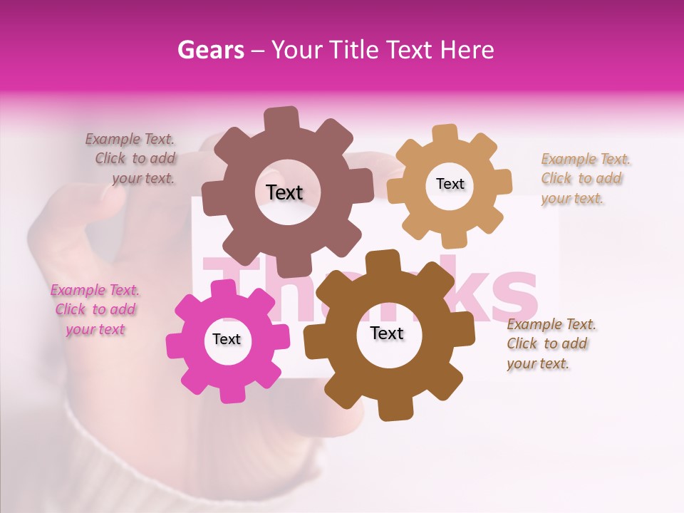 Young Closeup Grandmother PowerPoint Template