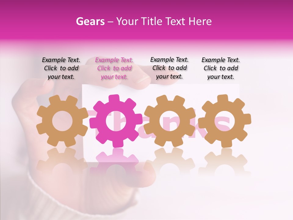 Young Closeup Grandmother PowerPoint Template