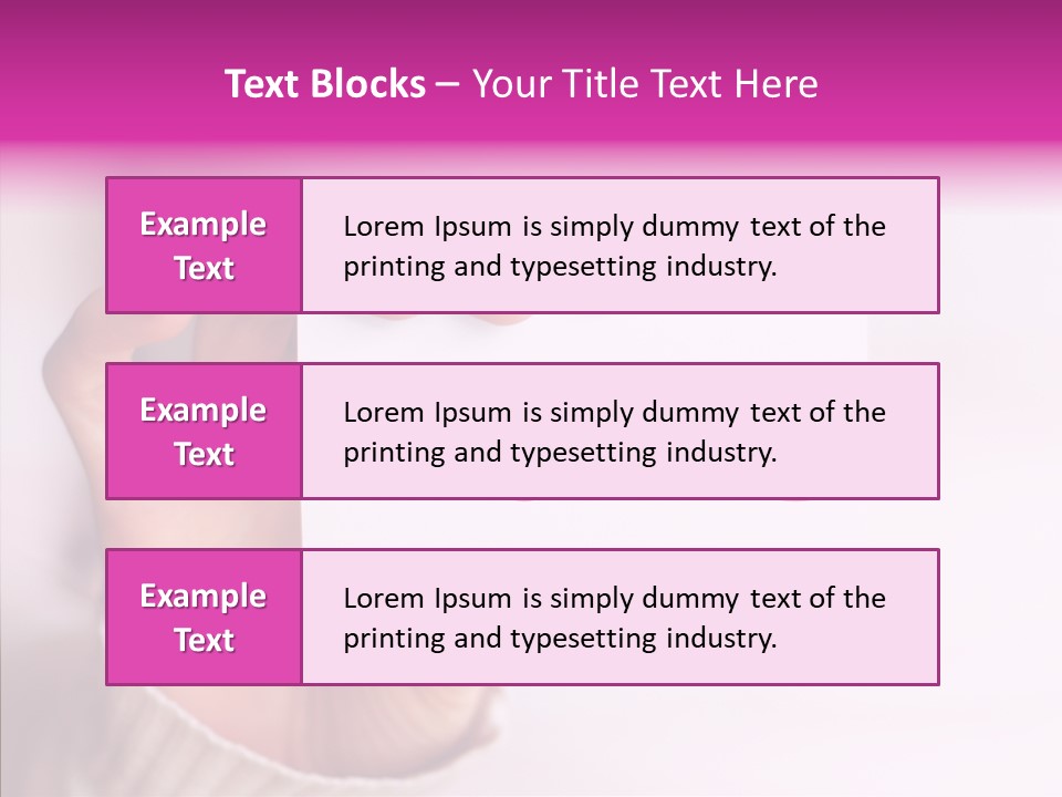 Young Closeup Grandmother PowerPoint Template