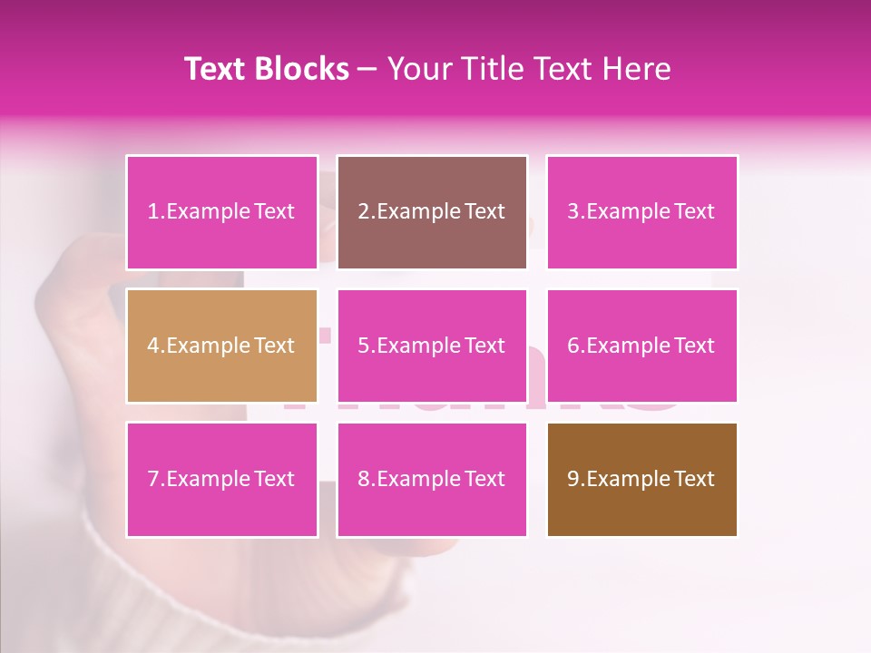 Young Closeup Grandmother PowerPoint Template