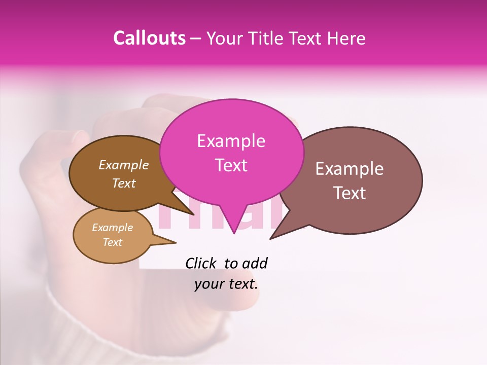 Young Closeup Grandmother PowerPoint Template