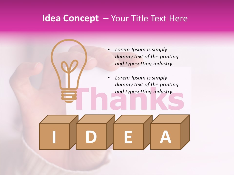 Young Closeup Grandmother PowerPoint Template
