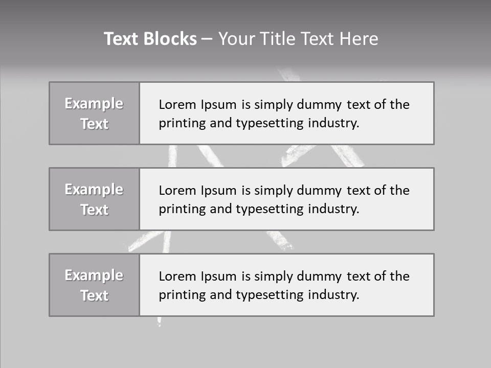 Elderly Hand Young PowerPoint Template