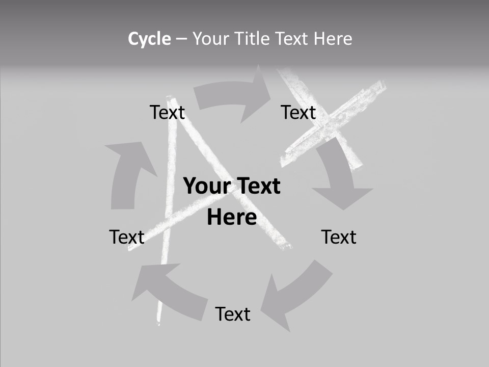 Elderly Hand Young PowerPoint Template