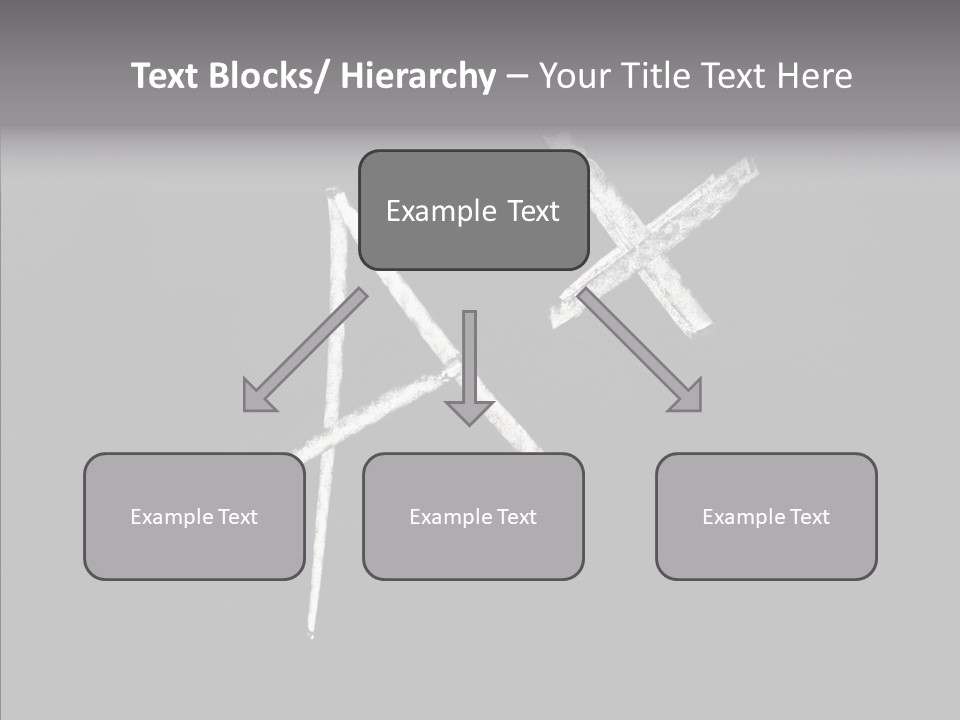 Elderly Hand Young PowerPoint Template