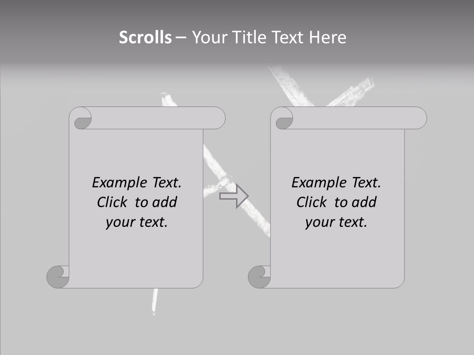 Elderly Hand Young PowerPoint Template