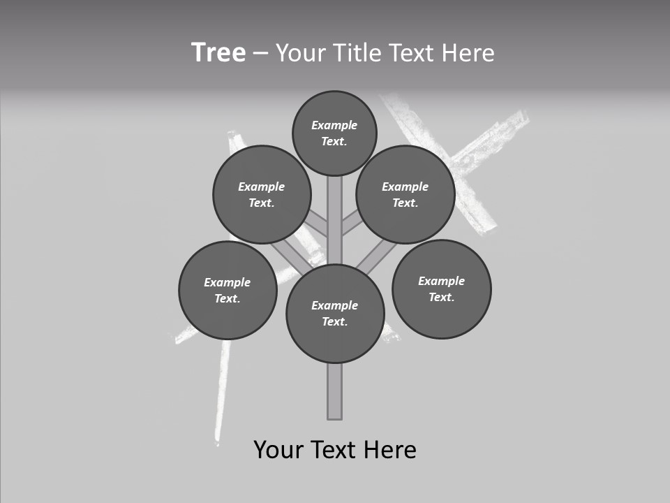 Elderly Hand Young PowerPoint Template