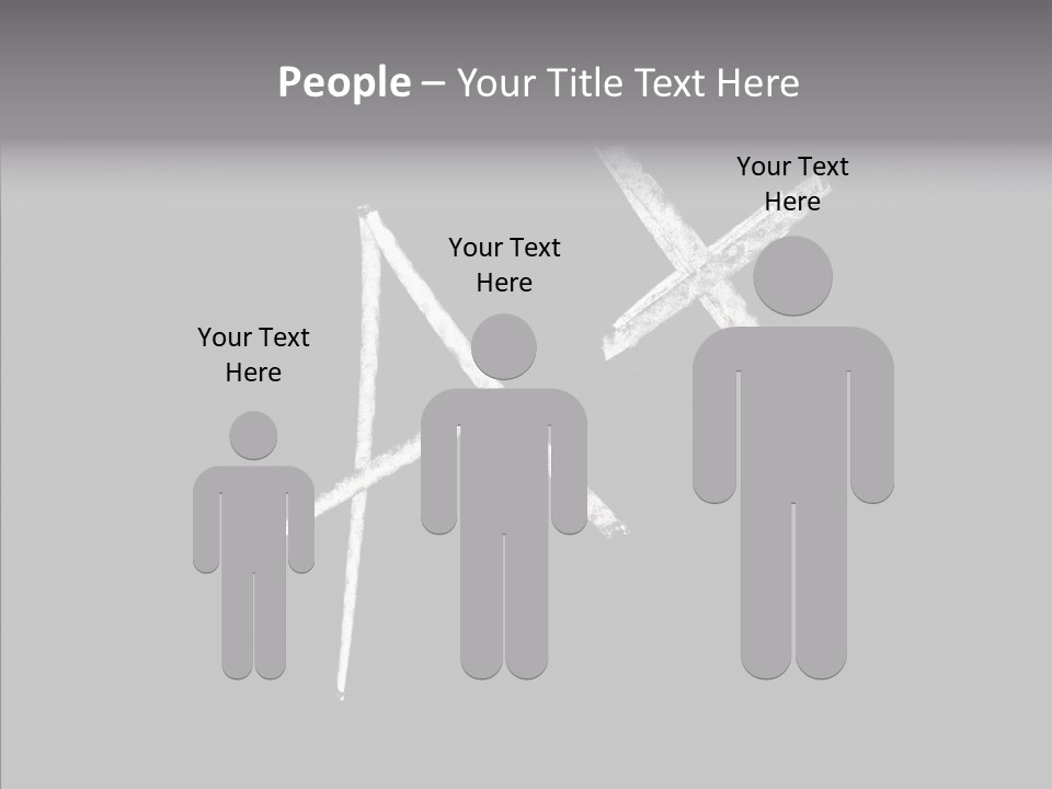 Elderly Hand Young PowerPoint Template